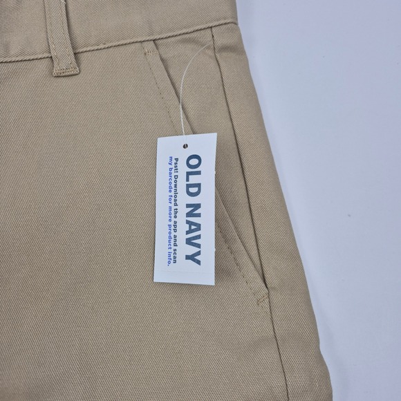 Old Navy Khaki‎ Shorts Built-In Flex Uniform School Slim Size 10 NWT - Picture 4 of 11